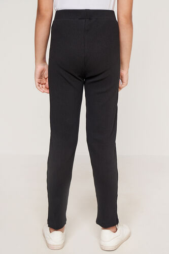 Black Floral Straight Bottom, Black, image 3